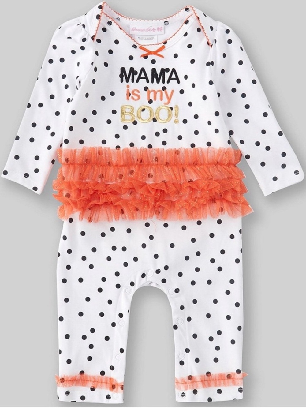 Bonnie Baby Halloween Onesie Sz 3-6M Brand New